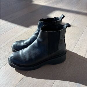 Steve Madden Black Combat Boots